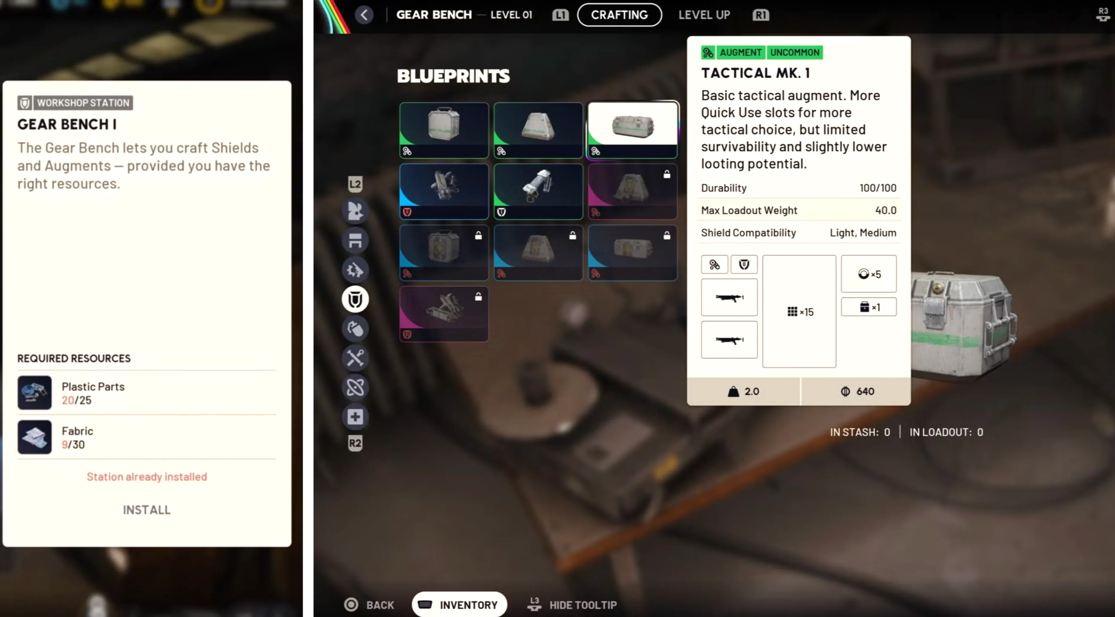 Gear Bench arc raiders